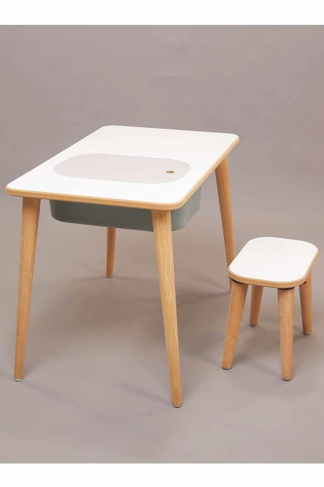 Hanah Home Mesa de Actividades Cocukcalısma Blanco y Gris Hanah Home Mesa de Actividades Cocukcalısma Blanco y Gris